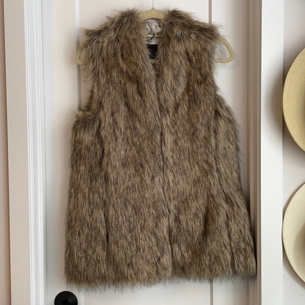 Banana Republic Faux Fur Vest